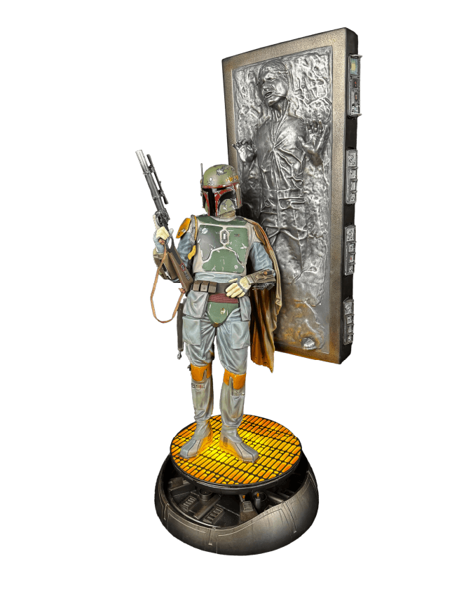 BOBA FETT & HAN SOLO EM CARBONITE