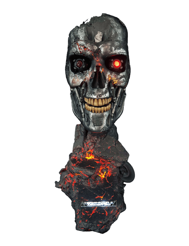 TERMINATOR 2 - T-800 ART MASK ENDOSKELETON BATTLE DAMAGED